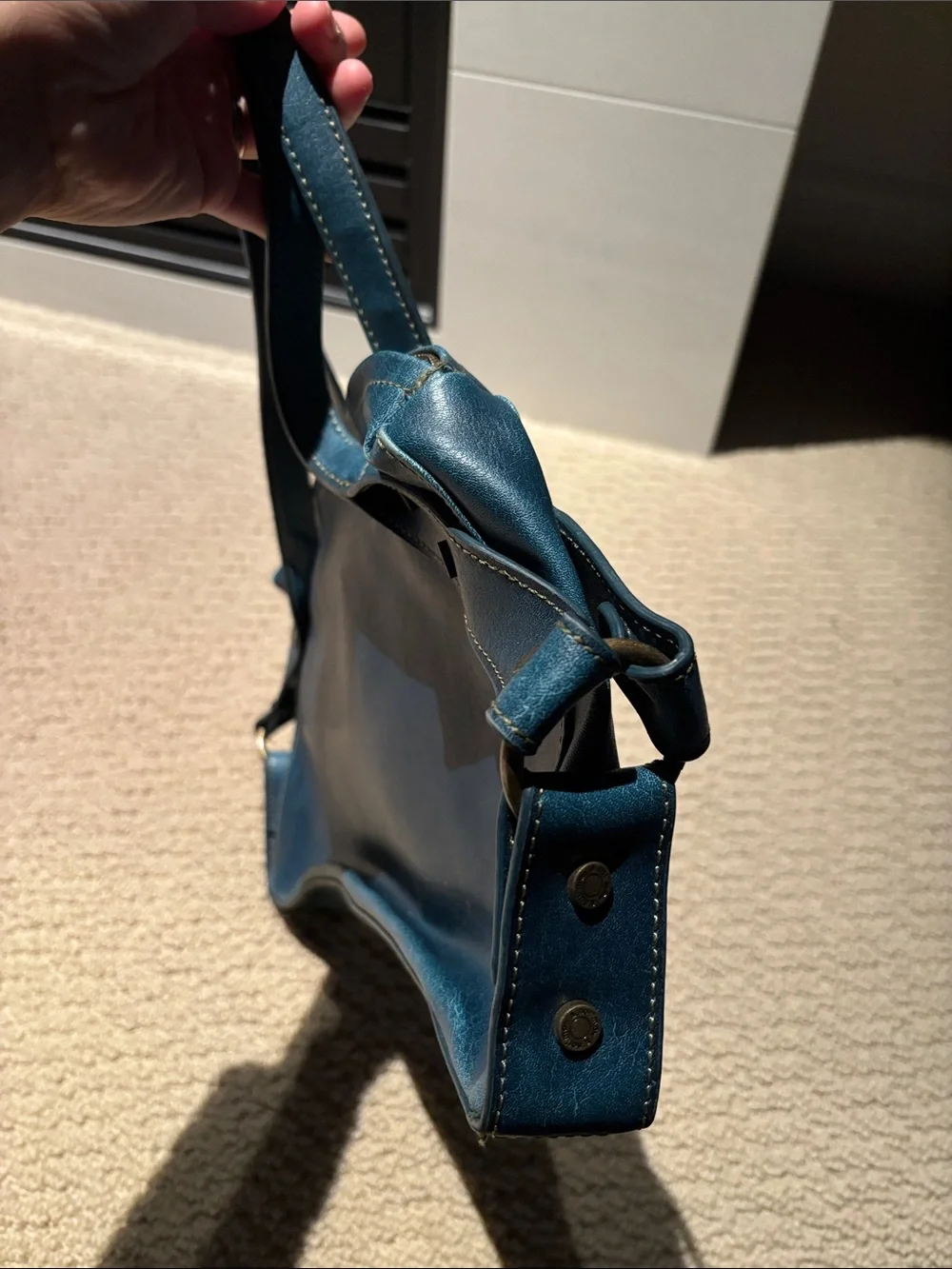 Matt & Nat Teal Blue Shoulder Bag - Picture 3 of 4